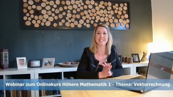 Gratis-Webinar Höhere Mathematik 1 - Vektorrechnung