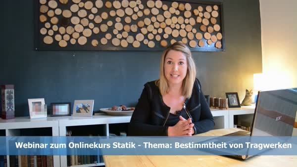 Gratis-Webinar Statik - Statische Bestimmtheit mehrteiliger Tragwerke
